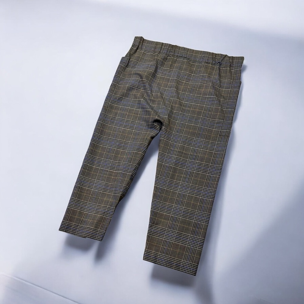 Sea New York ‘Rowan’ Track Pants in Taupe Brown Plaid Virgin Wool-Blend Size 2 - Picture 16 of 16